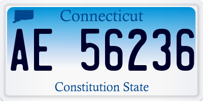 CT license plate AE56236