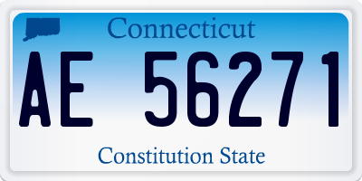 CT license plate AE56271