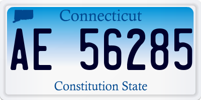 CT license plate AE56285