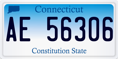 CT license plate AE56306