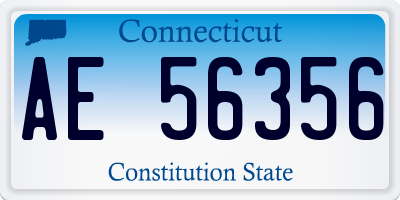 CT license plate AE56356
