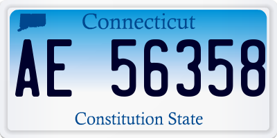 CT license plate AE56358