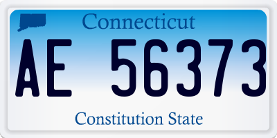 CT license plate AE56373
