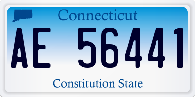 CT license plate AE56441