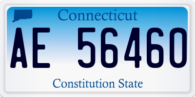 CT license plate AE56460