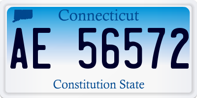 CT license plate AE56572