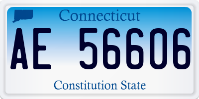 CT license plate AE56606