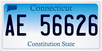 CT license plate AE56626