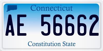 CT license plate AE56662