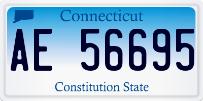 CT license plate AE56695