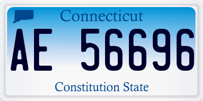 CT license plate AE56696
