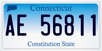 CT license plate AE56811
