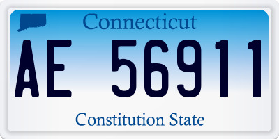 CT license plate AE56911