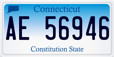 CT license plate AE56946