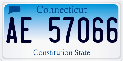 CT license plate AE57066