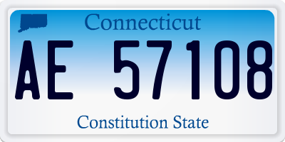 CT license plate AE57108
