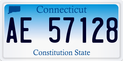 CT license plate AE57128