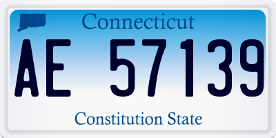 CT license plate AE57139