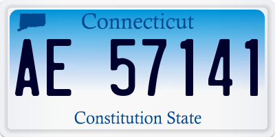 CT license plate AE57141