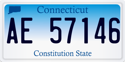 CT license plate AE57146
