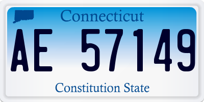 CT license plate AE57149