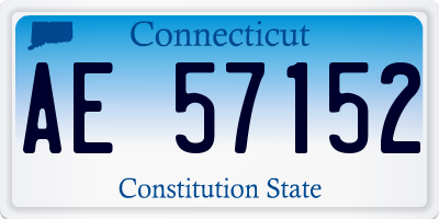 CT license plate AE57152