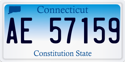 CT license plate AE57159