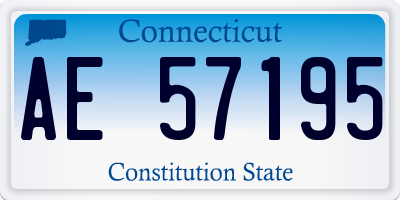 CT license plate AE57195