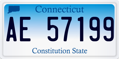 CT license plate AE57199