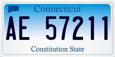 CT license plate AE57211