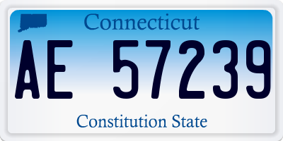 CT license plate AE57239