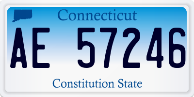 CT license plate AE57246