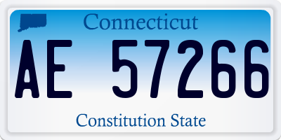 CT license plate AE57266