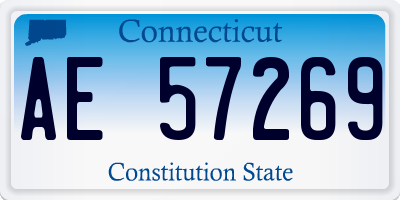 CT license plate AE57269