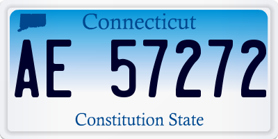 CT license plate AE57272