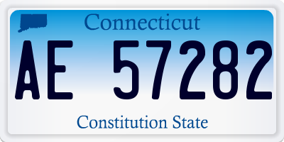 CT license plate AE57282