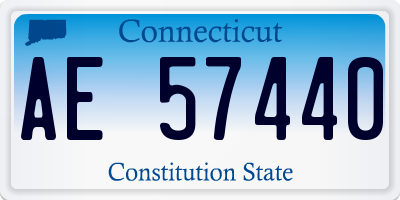 CT license plate AE57440