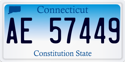 CT license plate AE57449