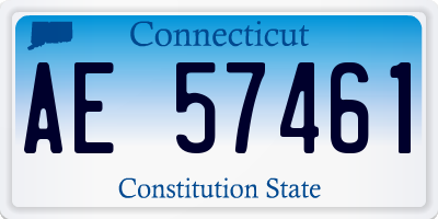 CT license plate AE57461