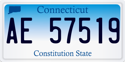 CT license plate AE57519