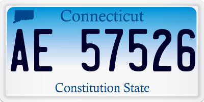 CT license plate AE57526