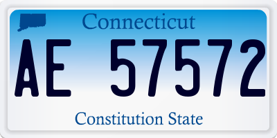 CT license plate AE57572