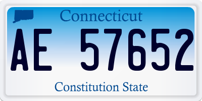CT license plate AE57652