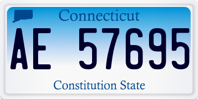 CT license plate AE57695