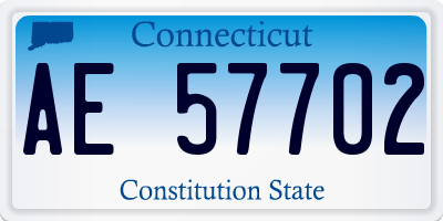 CT license plate AE57702