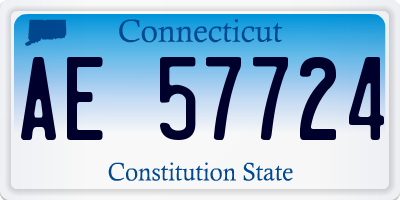 CT license plate AE57724
