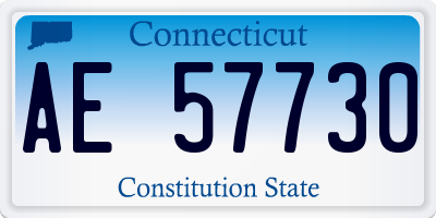 CT license plate AE57730