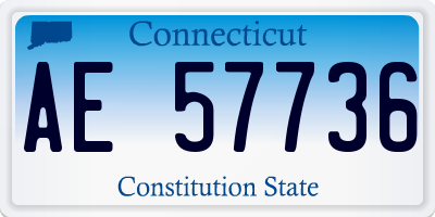 CT license plate AE57736