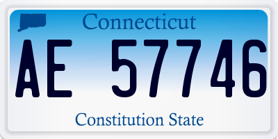 CT license plate AE57746