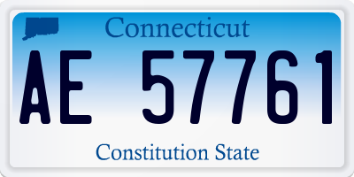 CT license plate AE57761